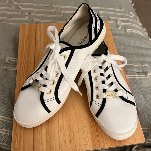 bebe Shoes - Bebe brand sneakers, size 9.5, white and black